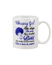 February Girl Bold Mug tile