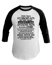 Stubborn Son October Baseball Tee tile