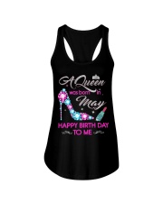 May Happy Birthday Ladies Flowy Tank tile