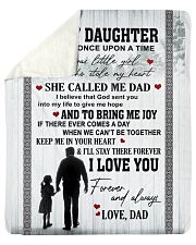 To My Daughter - Dad Sherpa Fleece Blanket tile