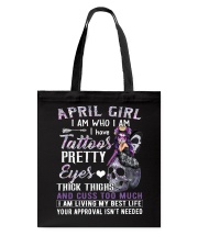 April Girl Tote Bag tile