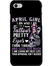 April Girl Phone Case tile
