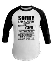 Sorry Girl November Baseball Tee tile
