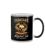 January My Scars Tell A Story Color Changing Mug tile