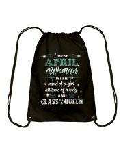 April Woman Drawstring Bag tile