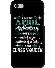 April Woman Phone Case tile