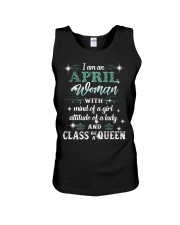 April Woman Unisex Tank tile
