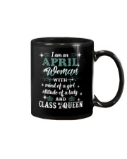 April Woman Mug tile