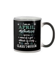 April Woman Color Changing Mug tile