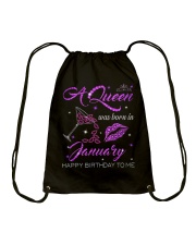 January A Queen Drawstring Bag tile