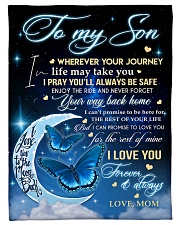 To My Son Small Fleece Blanket - 30" x 40" front