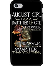 August Girl Daughter Of God Stronger Phone Case tile