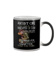 August Girl Daughter Of God Stronger Color Changing Mug tile