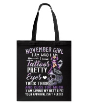 November Girl Tote Bag tile