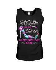 October Happy Birthday Unisex Tank tile
