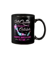 October Happy Birthday Mug tile