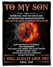 To My Son - Dad Small Fleece Blanket - 30" x 40" front