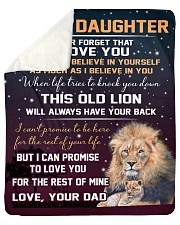 To My Daughter - Dad Sherpa Fleece Blanket tile