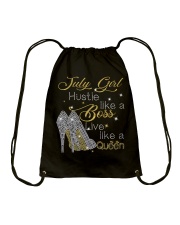 July Girl Book Queen Drawstring Bag tile