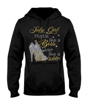 July Girl Book Queen Hooded Sweatshirt tile