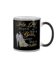 July Girl Book Queen Color Changing Mug tile