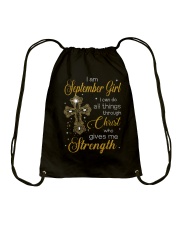 September Girl Drawstring Bag tile