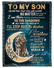To My Son - Dad Small Fleece Blanket - 30" x 40" front