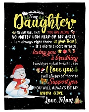 To My Daughter Small Fleece Blanket - 30" x 40" front