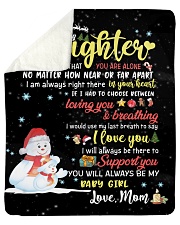 To My Daughter Sherpa Fleece Blanket tile