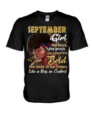 September Girl Bold V-Neck T-Shirt tile