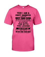 Best Dad January Classic T-Shirt front
