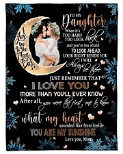 Blanket To My Daughter Small Fleece Blanket - 30" x 40" front