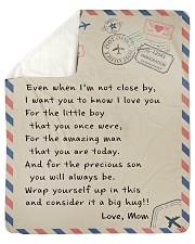 To My Son Sherpa Fleece Blanket tile