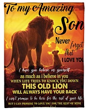 To My Amazing Son Small Fleece Blanket - 30" x 40" front