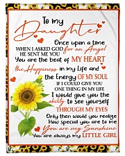 To My Daughter Small Fleece Blanket - 30" x 40" front