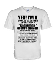 June Spoiled Daughter V-Neck T-Shirt tile