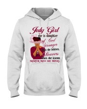 July Girl God Stronger Hooded Sweatshirt tile