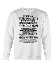 October Stubborn Daughter Crewneck Sweatshirt tile