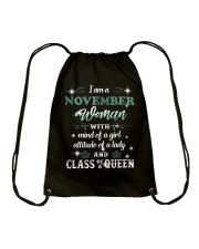November Woman Drawstring Bag tile