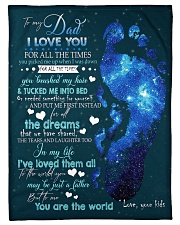 To My Dad Small Fleece Blanket - 30" x 40" front