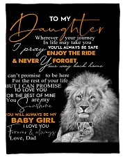 To My Daughter Small Fleece Blanket - 30" x 40" front