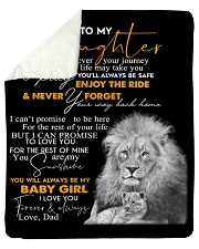 To My Daughter Sherpa Fleece Blanket tile