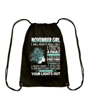 November Girl A Fault Drawstring Bag tile