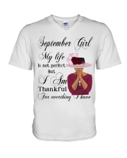 September Girl My Life V-Neck T-Shirt tile