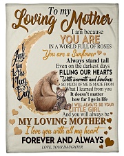 To My Loving Mother Small Fleece Blanket - 30" x 40" front