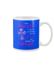 January Girl Christ Strength Mug tile