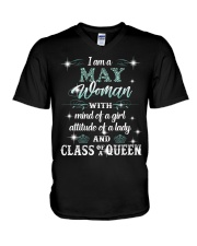 May Woman V-Neck T-Shirt tile