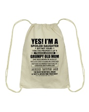 August Spoiled Daughter Drawstring Bag tile