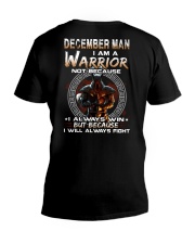December I Am A Warrior V-Neck T-Shirt tile