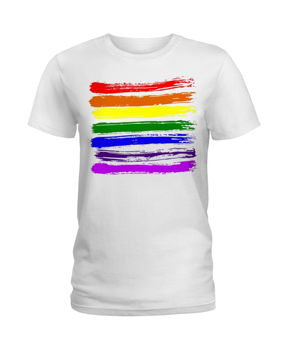 LGBT Gay Pride Flag Shirt - Gay Pride 2018 Shirts Ladies T-Shirt